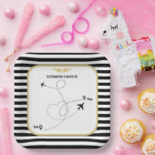 Proefbestemmingsluchtvaart Papieren Bordje (Feest)