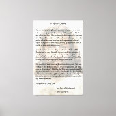 Proefbrief aan Caesar waarin Jezus Christus wordt  Canvas Afdruk (Voorkant)