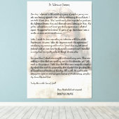 Proefbrief aan Caesar waarin Jezus Christus wordt Canvas Afdruk (Insitu (Houten vloer))