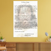 Proefbrief aan Caesar waarin Jezus Christus wordt Canvas Afdruk (Insitu (Woonkamer))