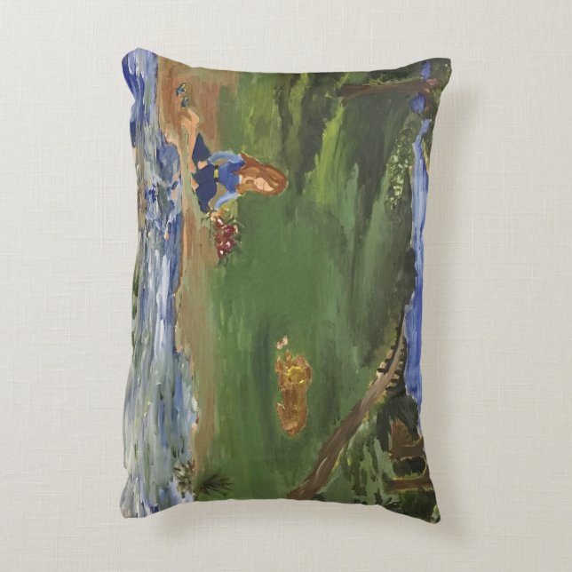 Proefdag in het park/Sarr Accent Kussen (Achterkant (Verticaal))