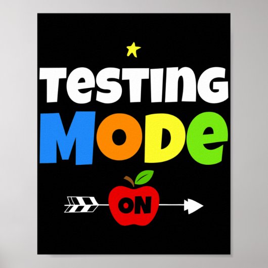 Proefdag-modus op lerarenschool voor het testen va poster (Voorkant)