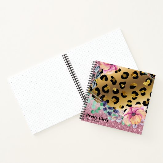  proefdier Gold Glitter-tekening niet gemaakt Notitieboek (Binnen)