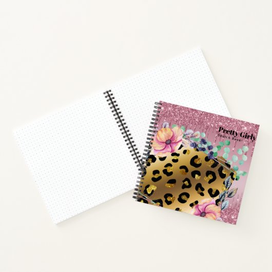  proefdier Gold Glitter-tekening niet gemaakt Notitieboek (Binnen)