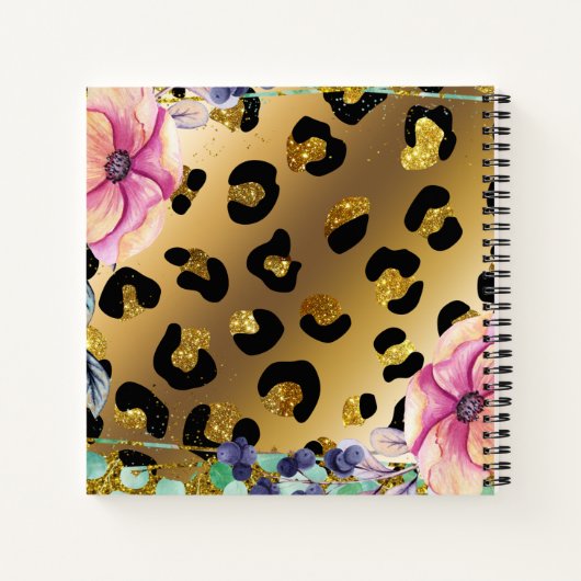  proefdier Gold Glitter-tekening niet gemaakt Notitieboek (Achterkant)