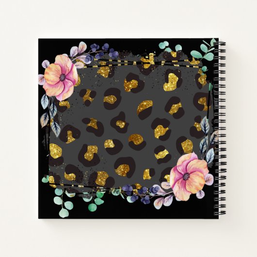  proefdier Gold Glitter-tekening Notitieboek (Achterkant)