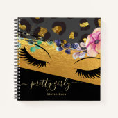  proefdier Gold Glitter-tekening Notitieboek (Voorkant)