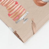 Proefdieren in pantserfabriek, bruin fleece deken (Hoek)