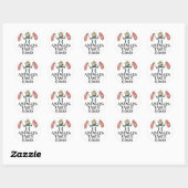 Proefdieren smaken goed ronde sticker (Vel)