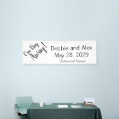 Proefdiner de avond voor de bruiloft spandoek (Beurs)