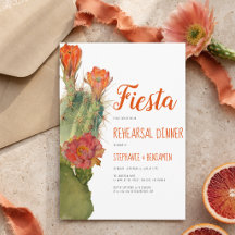 Proefdinerfeest Cactus Bloemenaquarel