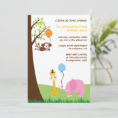 Proeffeesten leuk verjaardagsfeest kaart (Staand voorkant)