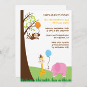 Proeffeesten leuk verjaardagsfeest kaart (Voorkant / Achterkant)