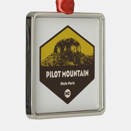Proefgebergte Park North Carolina Metalen Ornament (Rechts)