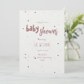 Proefgesprek Collectie Baby shower uitnodiging (Staand voorkant)
