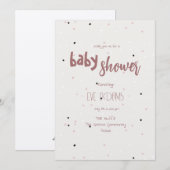 Proefgesprek Collectie Baby shower uitnodiging (Voorkant / Achterkant)