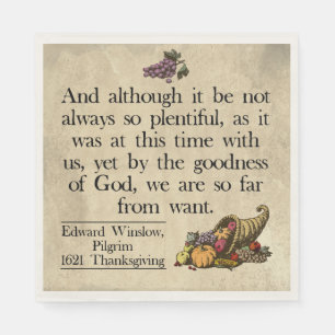 Proefgrim eerste Thanksgiving erkenning Servet