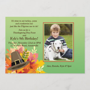 Proefgrims Pet Birthday Foto Uitnodiging