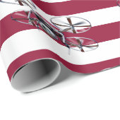 Proefhobby met vliegtuig met drone quadcopter cadeaupapier (Rol Hoek)