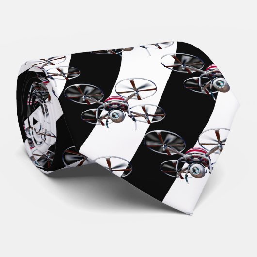 Proefhobby met vliegtuig met drone quadcopter stropdas (Opgerold)