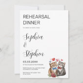 Proefhuwelijk van een stel katten verliefd kaart (Voorkant)