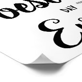 Proefhuwelijksdiner Bord * Beste Dag Ooit Poster (Hoek)