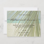 Proefhuwelijksdiner Palm Leaves Beach Kaart (Voorkant)