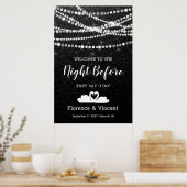 Proefhuwelijksdiner Welkom op de avond voor de bru Poster (Keuken)