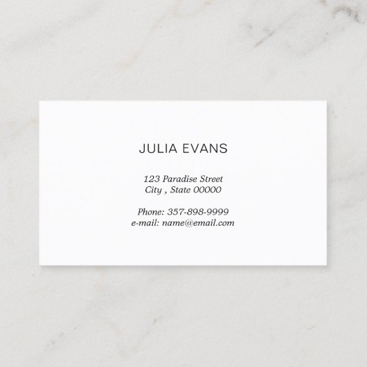 Proefinstructeur Proefhervorming Visitekaartje (Achterkant)