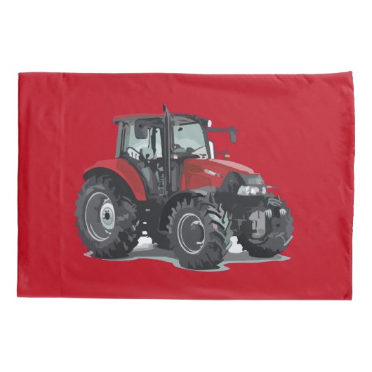 Proefkassen met rode Boerderijen van kinderen Kussensloop (Achterkant-Links)