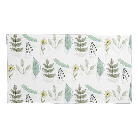 Proefkistjes - zomerbladeren kussensloop (Achterkant-Rechts)