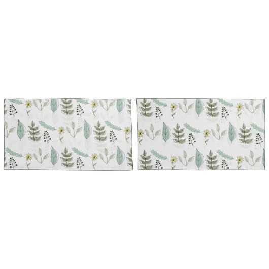 Proefkistjes - zomerbladeren kussensloop (Achterkant-Set)