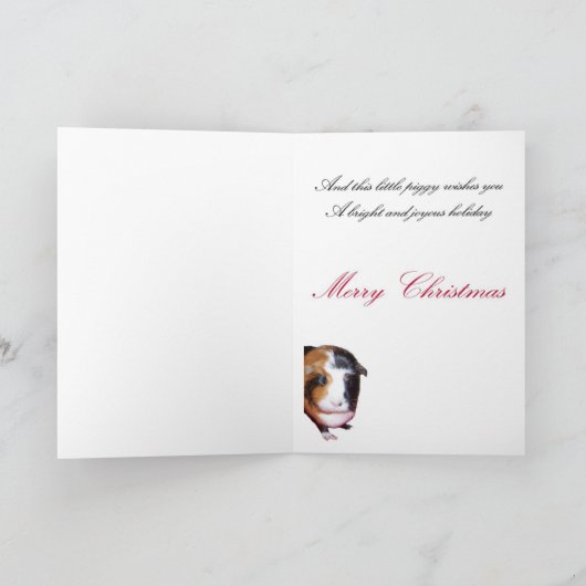 Proefkonijn Feestdagen Kaart (Binnen)