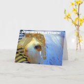 proefkonijn met een sluier kaart (Gele Bloem)