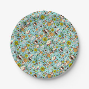 Proefkonijnen in Blauw Papieren Bordje