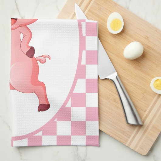 Proefkonijnenliefhebbers voegen tekst toe theedoek (Quarter Fold)