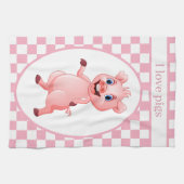 Proefkonijnenliefhebbers voegen tekst toe theedoek (Horizontaal)