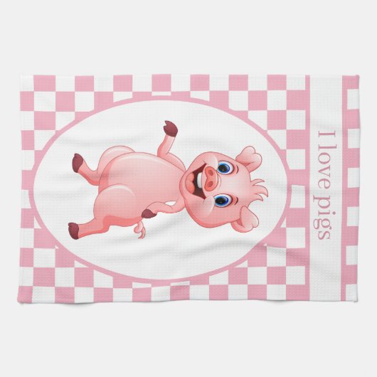 Proefkonijnenliefhebbers voegen tekst toe theedoek (Horizontaal)