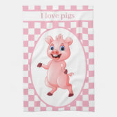 Proefkonijnenliefhebbers voegen tekst toe theedoek (Verticaal)