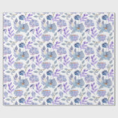  proefmodel voor blauwe Lila Waterverf Cadeaupapier (Vlak)