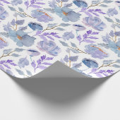  proefmodel voor blauwe Lila Waterverf Cadeaupapier (Hoek)