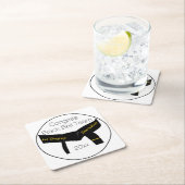 Proefpartij voor artisanale wapens zwarte gordel g kartonnen onderzetters (Insitu)