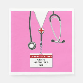 Proefpartij voor de opleiding van medische faculte servet