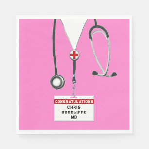 Proefpartij voor de opleiding van medische faculte servet