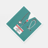 Proefpartij voor de opleiding van medische faculte servet (Hoek)