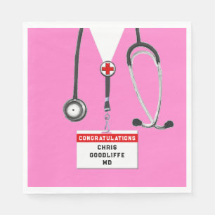 Proefpartij voor de opleiding van medische faculte servet