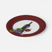 Proefpartij voor elegante wijn papieren bordje (Gekanteld)