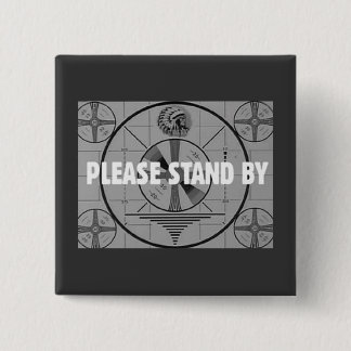 Proefpatroonnieuwheid (Indiase stand-by) Vierkante Button 5,1 Cm