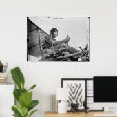 Proefpiloot voor de Pioneering Aviator Helene Dutr Poster (Thuiskantoor)