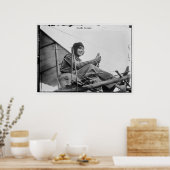 Proefpiloot voor de Pioneering Aviator Helene Dutr Poster (Keuken)